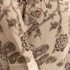 Beige Floral Printed Crepe Anarkali Set With Chinon Dupatta