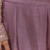 Lavender Tissue Anarkali Suit With Sequins And Beads Work