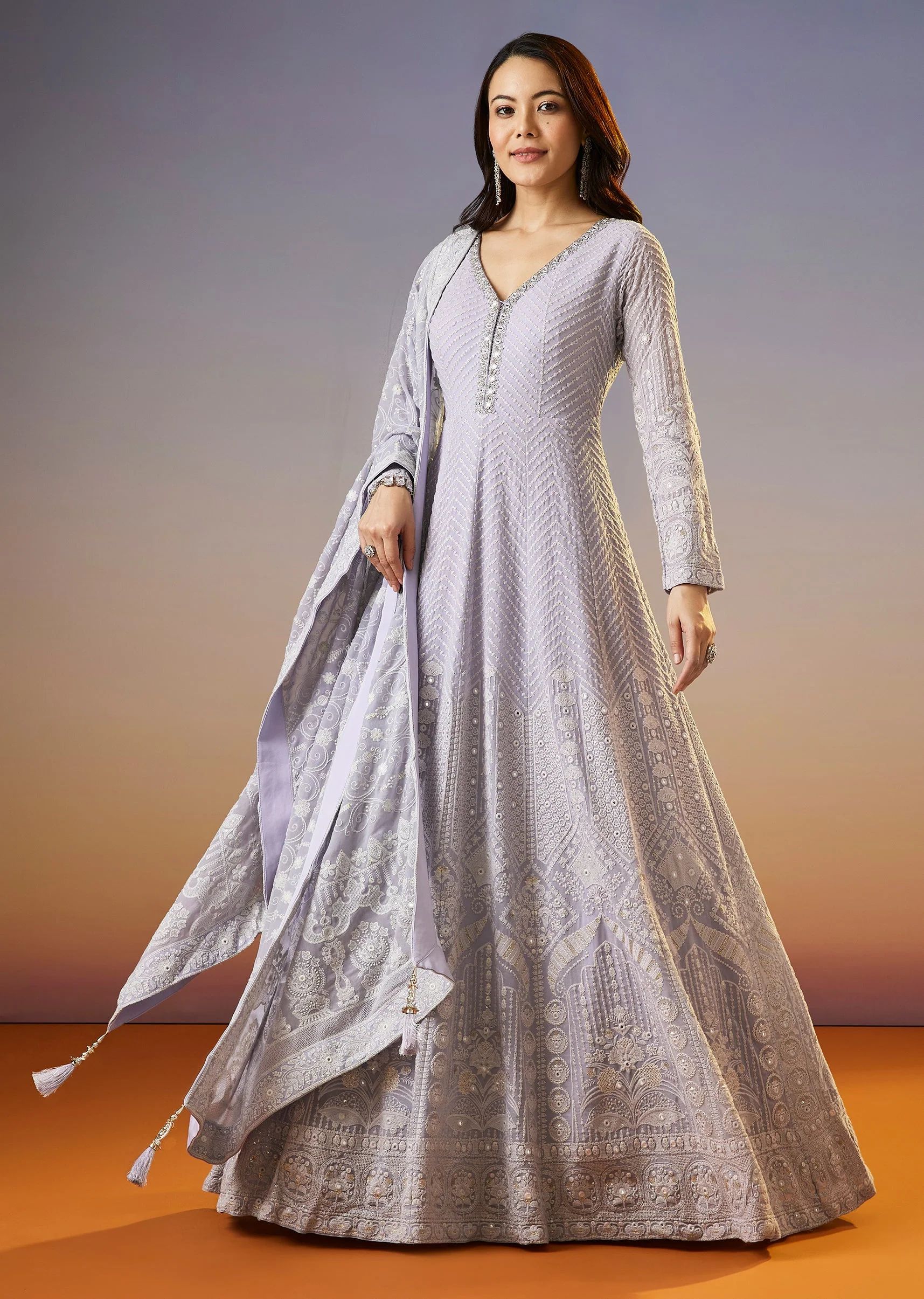 17512-dir-5dbc98dcc983-s-variation-1.webp Lilac Lucknowi Georgette Anarkali Suit With Dupatta