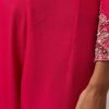 Pink Embellished Chinon Anarkali Set