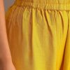 Yellow Brocade Weave Anarkali Set With Dupatta