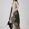Grey Organza Short Anarkali Set