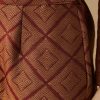 Maroon Brocade Detail Anarkali Set