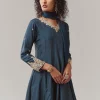 17602-xs-xs-variation-1.webp Navy Blue Silk Embellished Anarkali Set