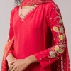 Pink Dola Silk Embellished Anarkali Set