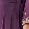 Purple Sequin Embellished Georgette Anarkali Set