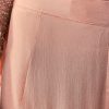 Peach Chinon Anarkali Suit With Dupatta And Moti Cut Dana Work Detail
