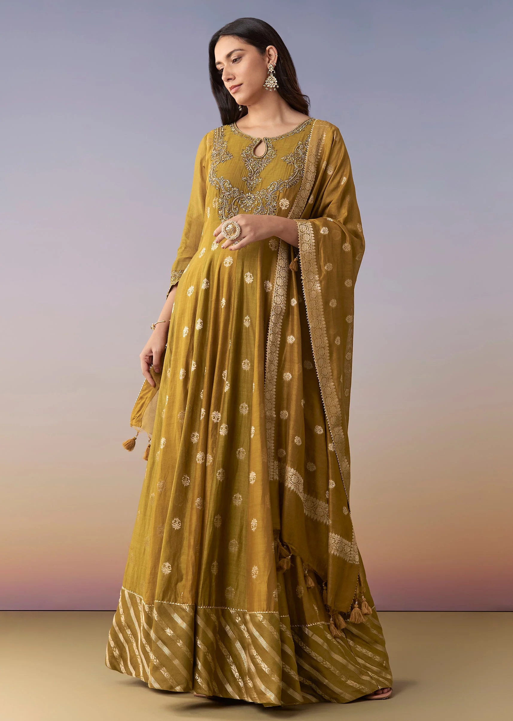 17720-mehendi-green-embellished-anarkali-suit-set-with-palazzo-and-dupatta-1.webp Mehendi Green Embellished Anarkali Suit Set With Palazzo And Dupatta