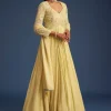 17789-light-yellow-georgette-anarkali-with-mirror-and-sequin-work-1.webp Light Yellow Georgette Anarkali With Mirror And Sequin Work