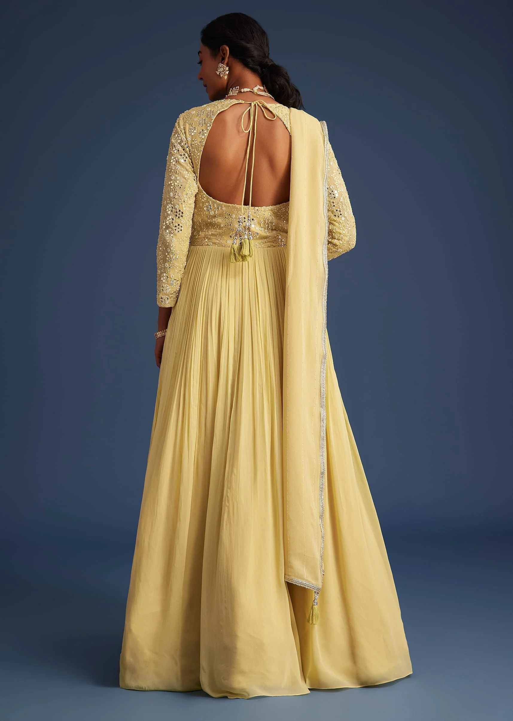 17789-light-yellow-georgette-anarkali-with-mirror-and-sequin-work-5.webp Light Yellow Georgette Anarkali With Mirror And Sequin Work