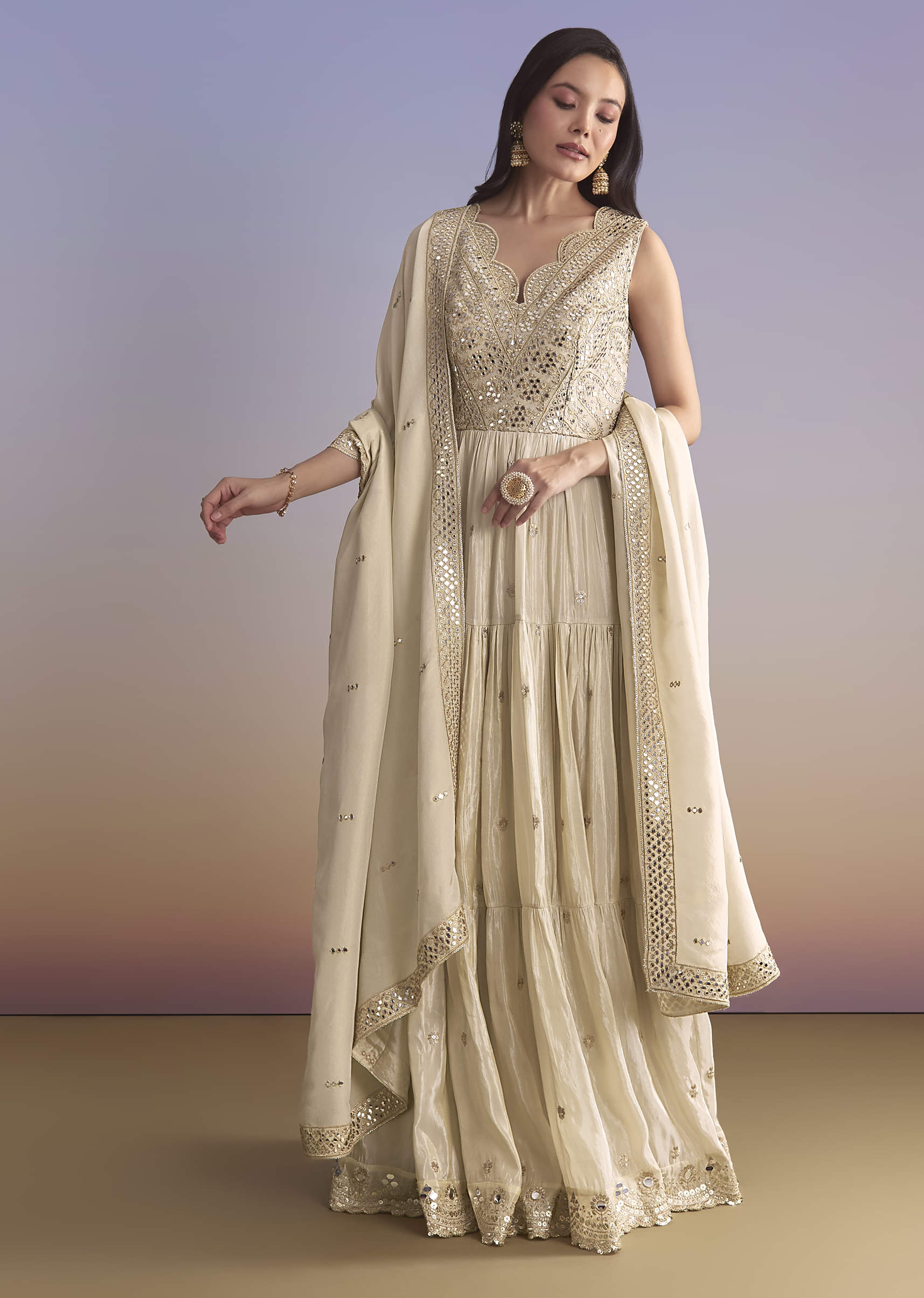 17801-cream-tissue-anarkali-suit-with-zari-work-1.jpg Cream Tissue Anarkali Suit With Zari Work