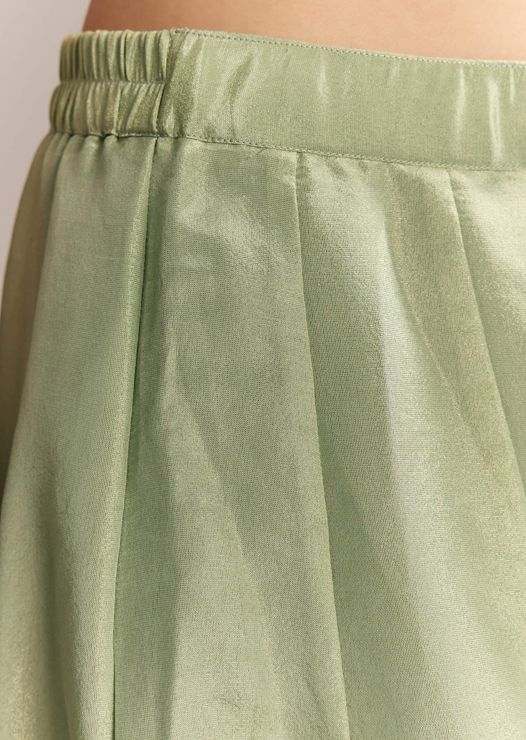 Mint Green Tissue Anarkali Suit With Cutdana And Beads Embroidery