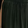 Dark Green Silk Anarkali Suit With Floral Print