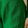 Green Silk Butti Work Anarkali Set