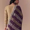 Gold Zardozi Work Anarkali with Dupatta