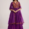 17945-purple-silk-bandhani-anarkali-with-organza-dupatta-3.webp Purple Silk Bandhani Anarkali With Organza Dupatta