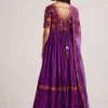 17945-purple-silk-bandhani-anarkali-with-organza-dupatta-5.webp Purple Silk Bandhani Anarkali With Organza Dupatta