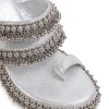 Silver Embellished Wedges