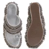 Silver Embellished Wedges