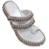 Silver Embellished Wedges