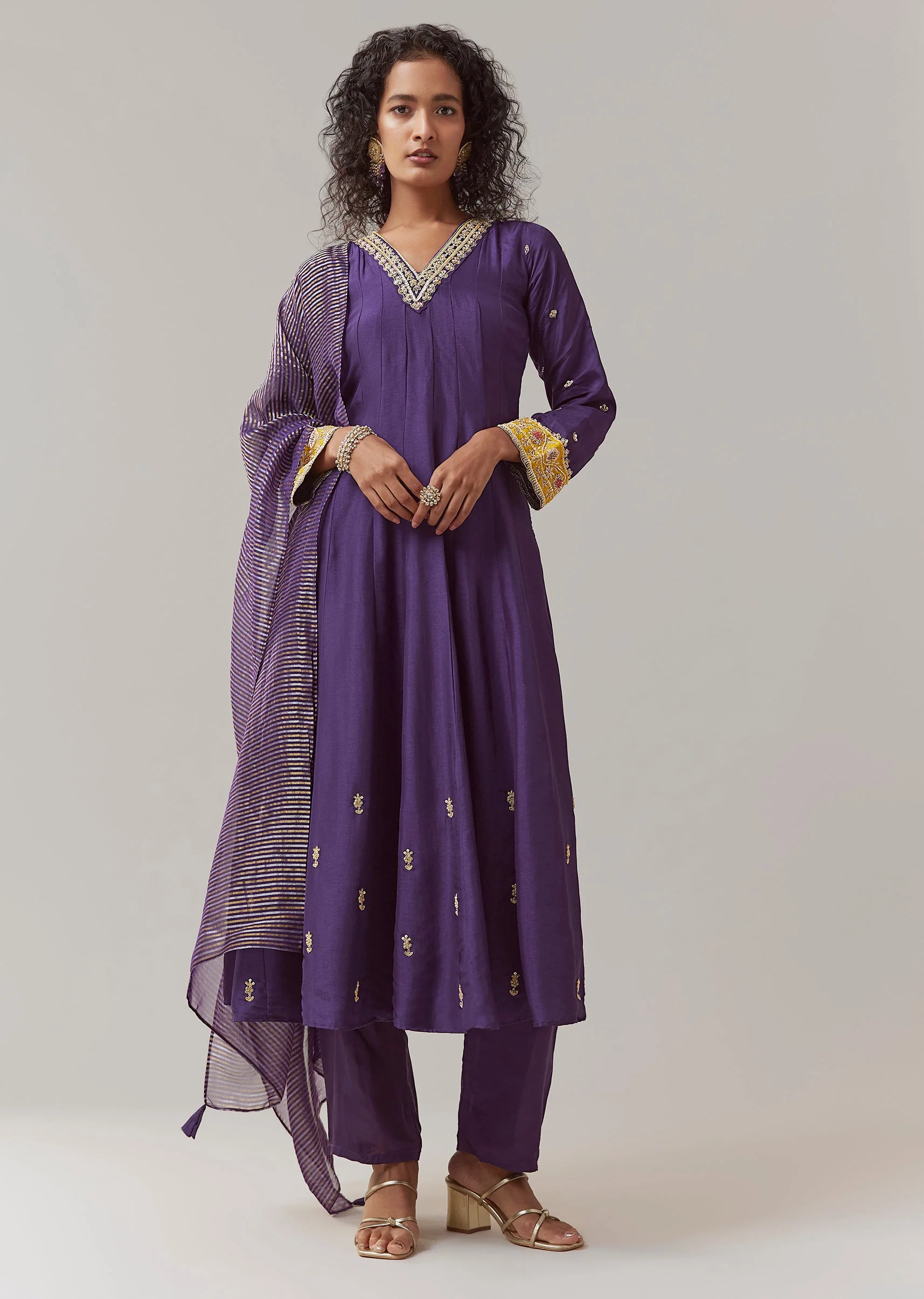 18002-purple-sequin-work-silk-anarkali-set-1.webp Purple Sequin Work Silk Anarkali Set