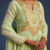 18044-mint-green-tissue-embroidered-anarkali-with-dupatta-2.jpg Mint Green Tissue Embroidered Anarkali With Dupatta