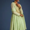 18044-mint-green-tissue-embroidered-anarkali-with-dupatta-4.webp Mint Green Tissue Embroidered Anarkali With Dupatta