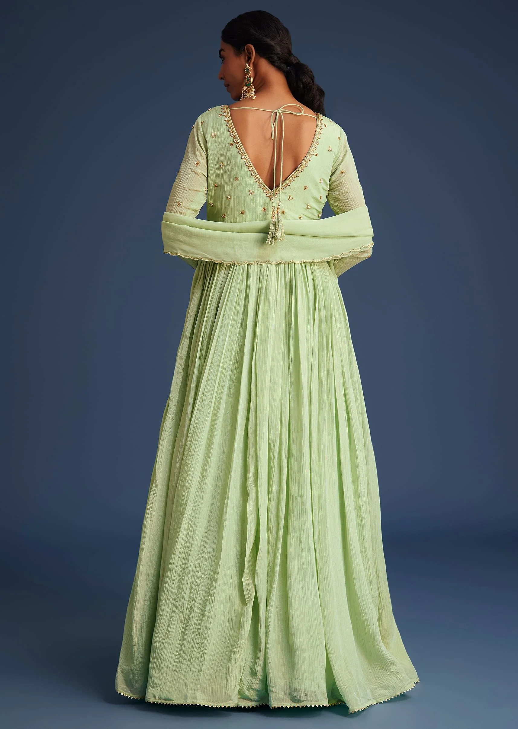 18044-mint-green-tissue-embroidered-anarkali-with-dupatta-5.webp Mint Green Tissue Embroidered Anarkali With Dupatta