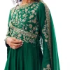 Green Angarkha Anarkali