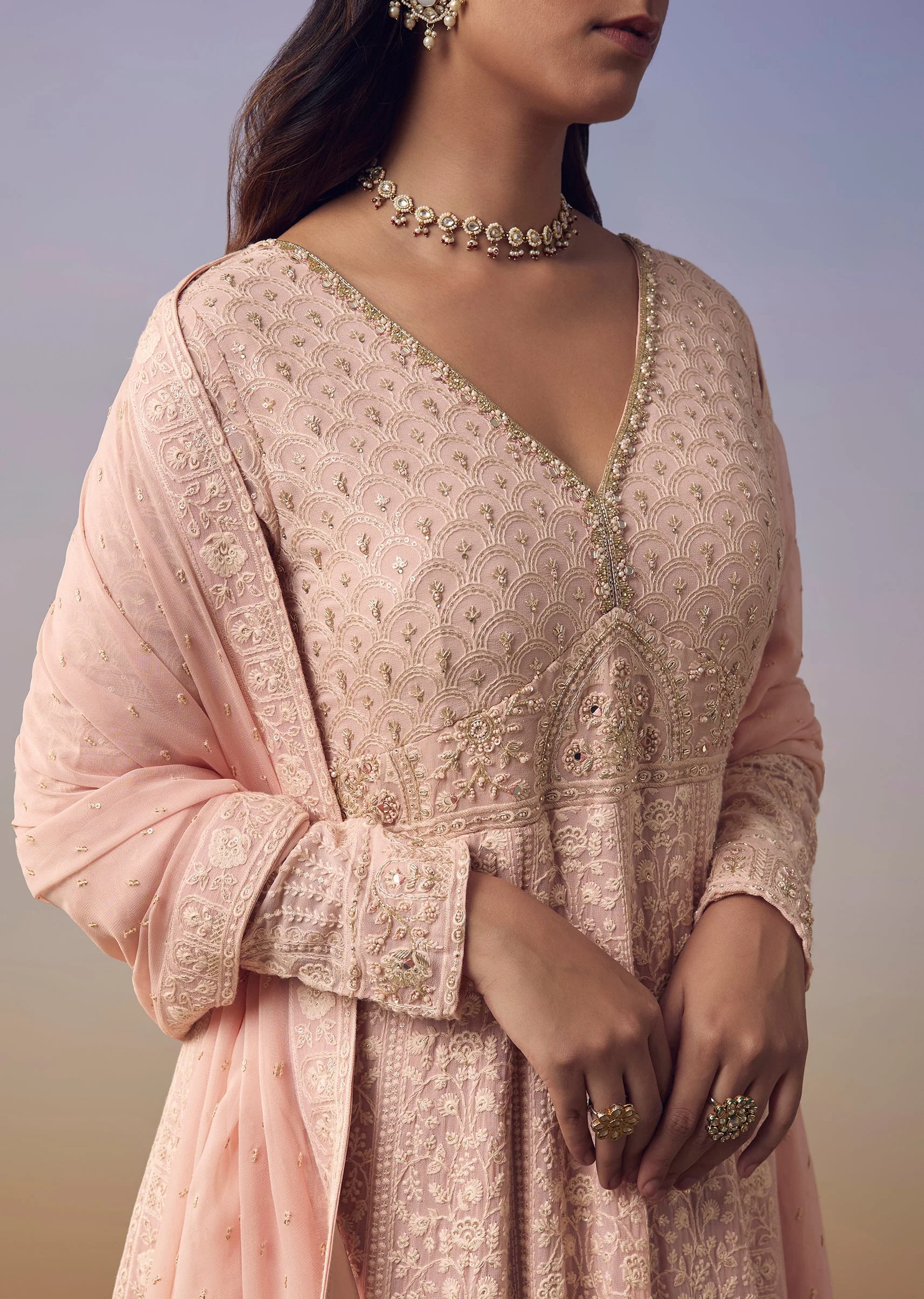18088-pink-georgette-lucknowi-anarkali-with-dupatta-1.webp Pink Georgette Lucknowi Anarkali with Dupatta