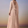 Pink Georgette Lucknowi Anarkali with Dupatta