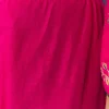 Pink Raw Silk Zari Embroidered Anarkali Set