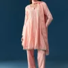 Pink Silk Anarkali Suit With Thread Work Detail