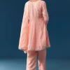 Pink Silk Anarkali Suit With Thread Work Detail