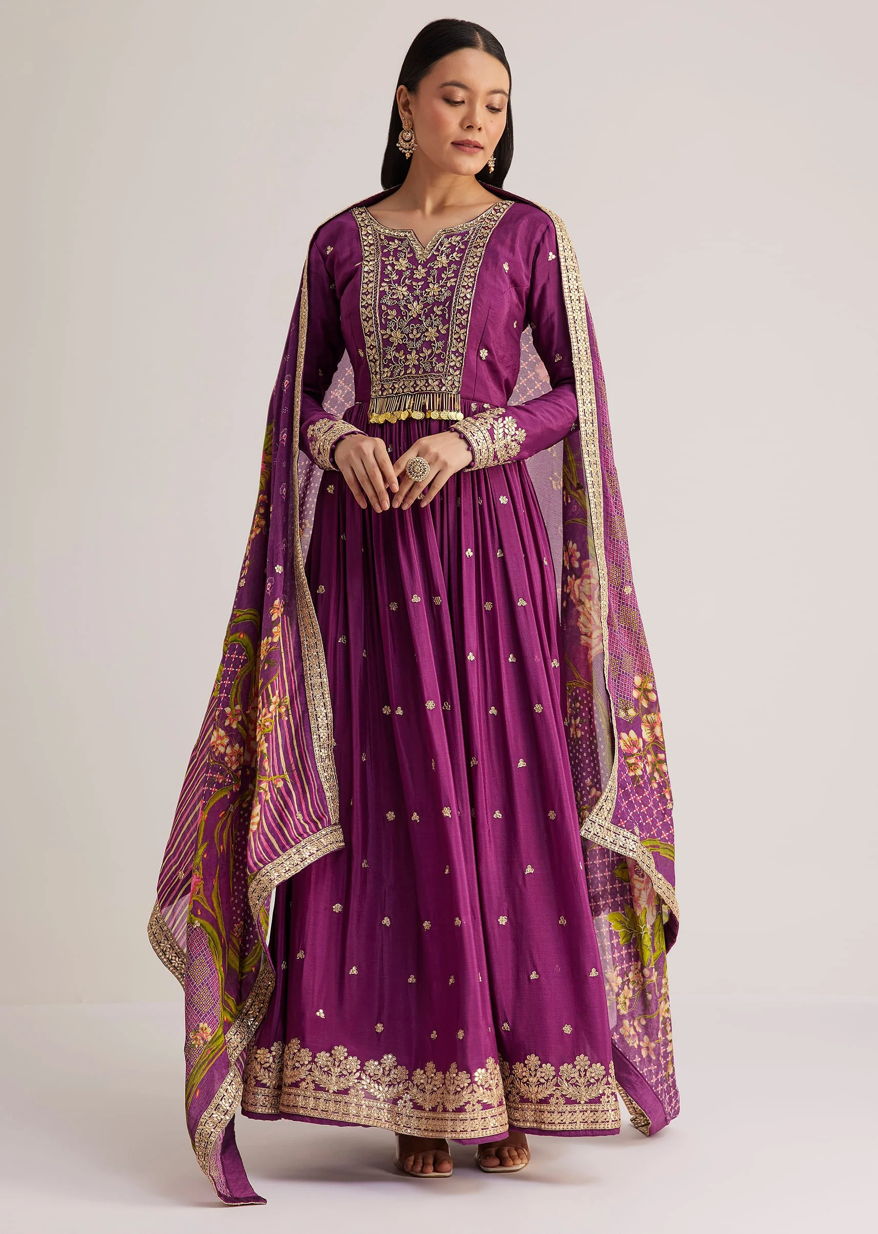 18219-purple-embroidered-anarkali-suit-with-floral-dupatta-1.webp Purple Embroidered Anarkali Suit With Floral Dupatta