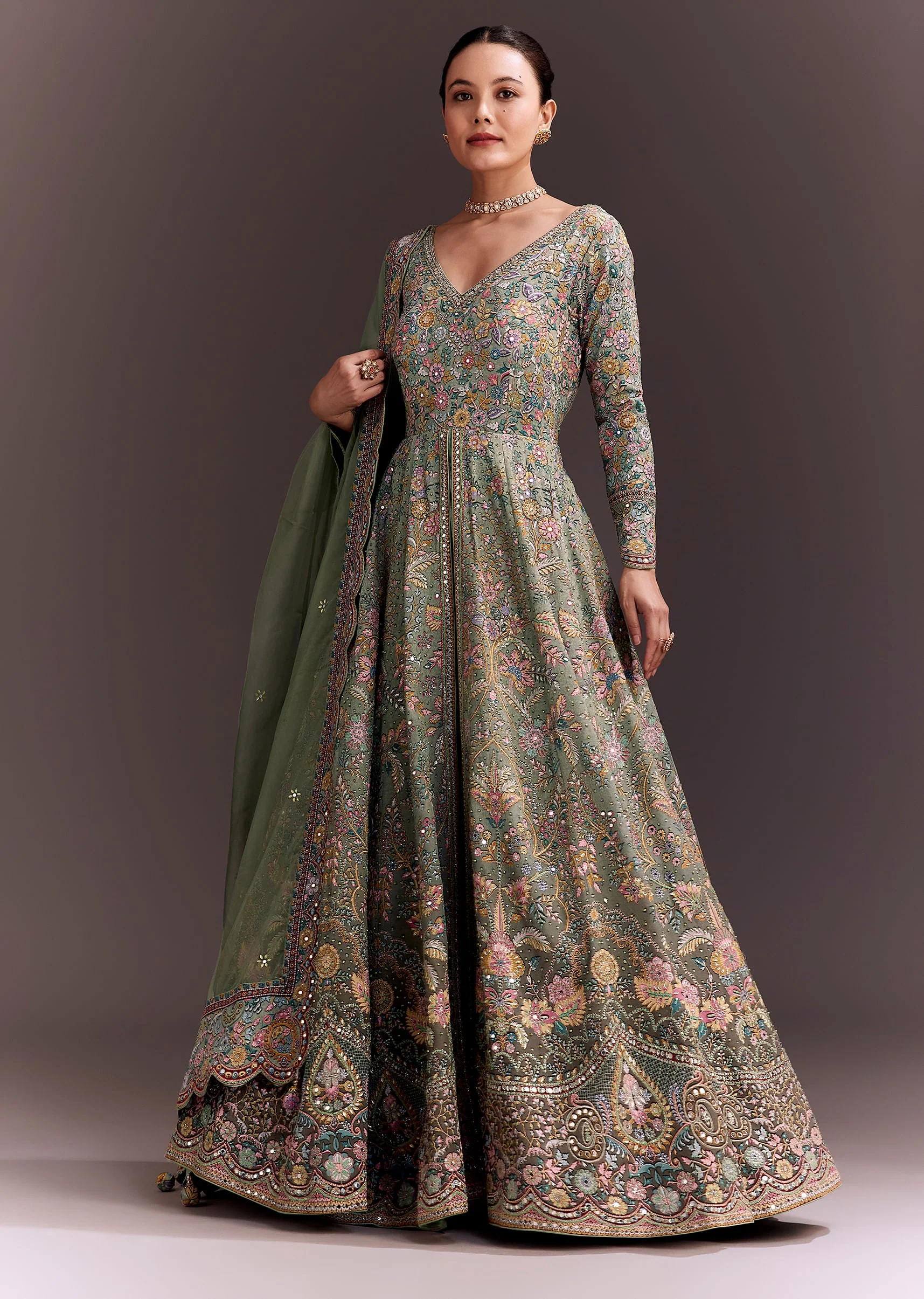 18243-green-ombre-embroidered-anarkali-with-organza-dupatta-1.webp Green Ombre Embroidered Anarkali With Organza Dupatta