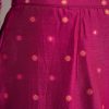 Pink Ombre Bandhani Anarkali Suit With Zardosi Neckline