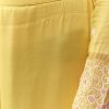 Yellow Silk Anarkali Suit With Resham And Sequins Work
