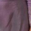 Purple Moti Work Cotton Silk Embroidered Anarkali Set