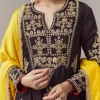 Black Anarkali Suit With Zari Cut Dana And Sequins Work
