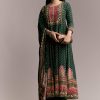 Green Printed Anarkali Set