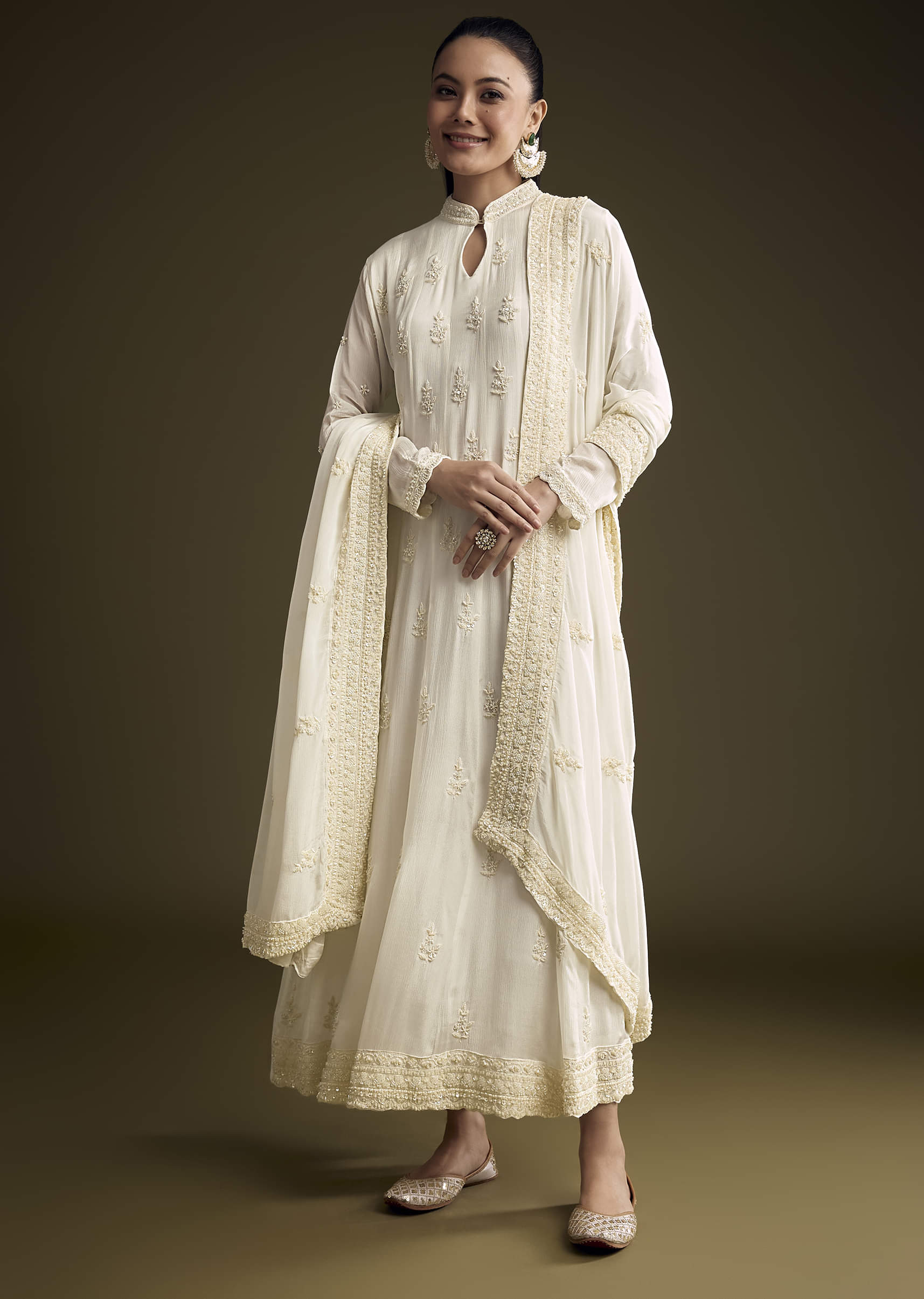 18442-white-chinon-anarkali-suit-with-heavy-hand-embroidery-1.jpg White Chinon Anarkali Suit With Heavy Hand Embroidery