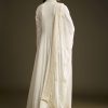 White Chinon Anarkali Suit With Heavy Hand Embroidery