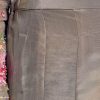Grey Tissue Anarkali Set With Resham And Moti Work