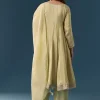 Pista Green Gotta Lace Tissue Anarkali Suit Set With Pant And Dupatta