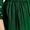 Dark Green Bandhani Kurta Set With Dupatta