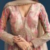 Pink Chinon Printed Anarkali Suit With Festive Flair