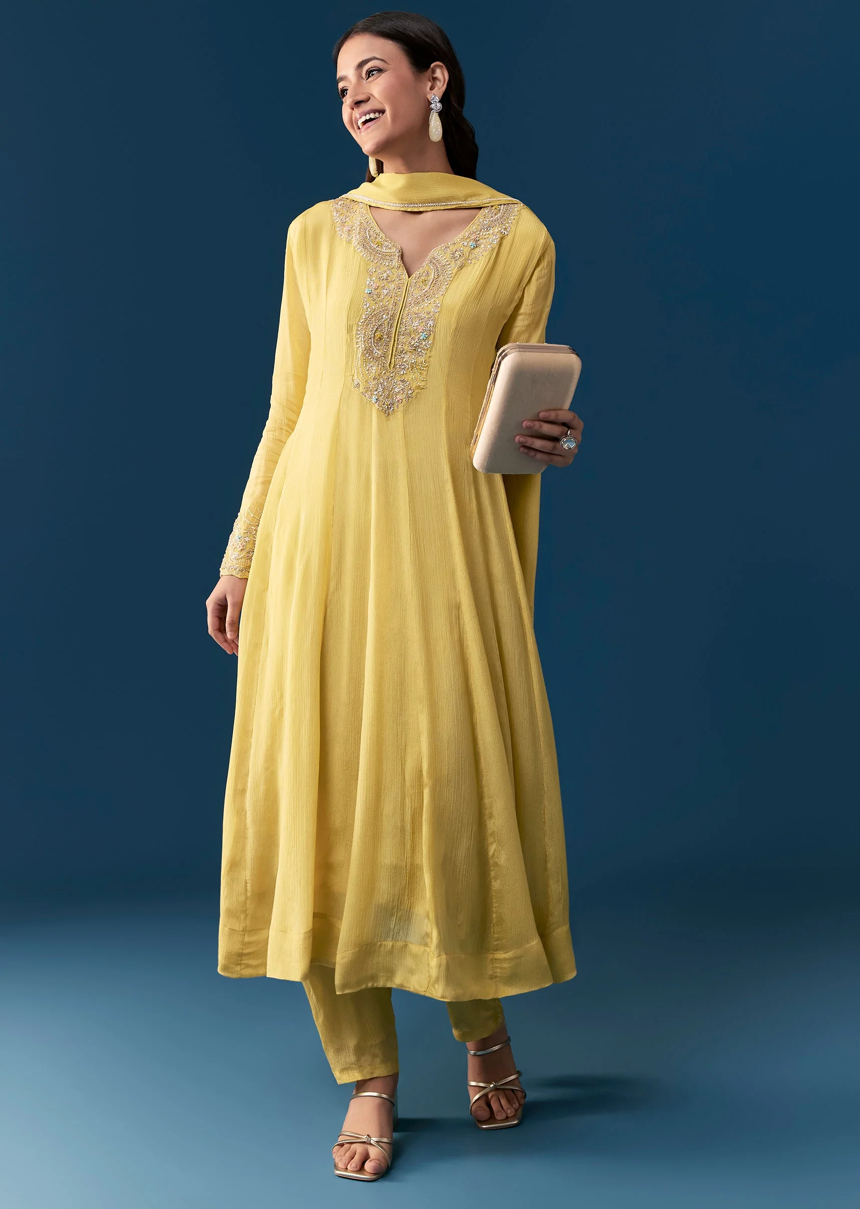 18609-yellow-chinon-anarkali-set-with-moti-and-cut-dana-work-1.webp Yellow Chinon Anarkali Set With Moti And Cut Dana Work