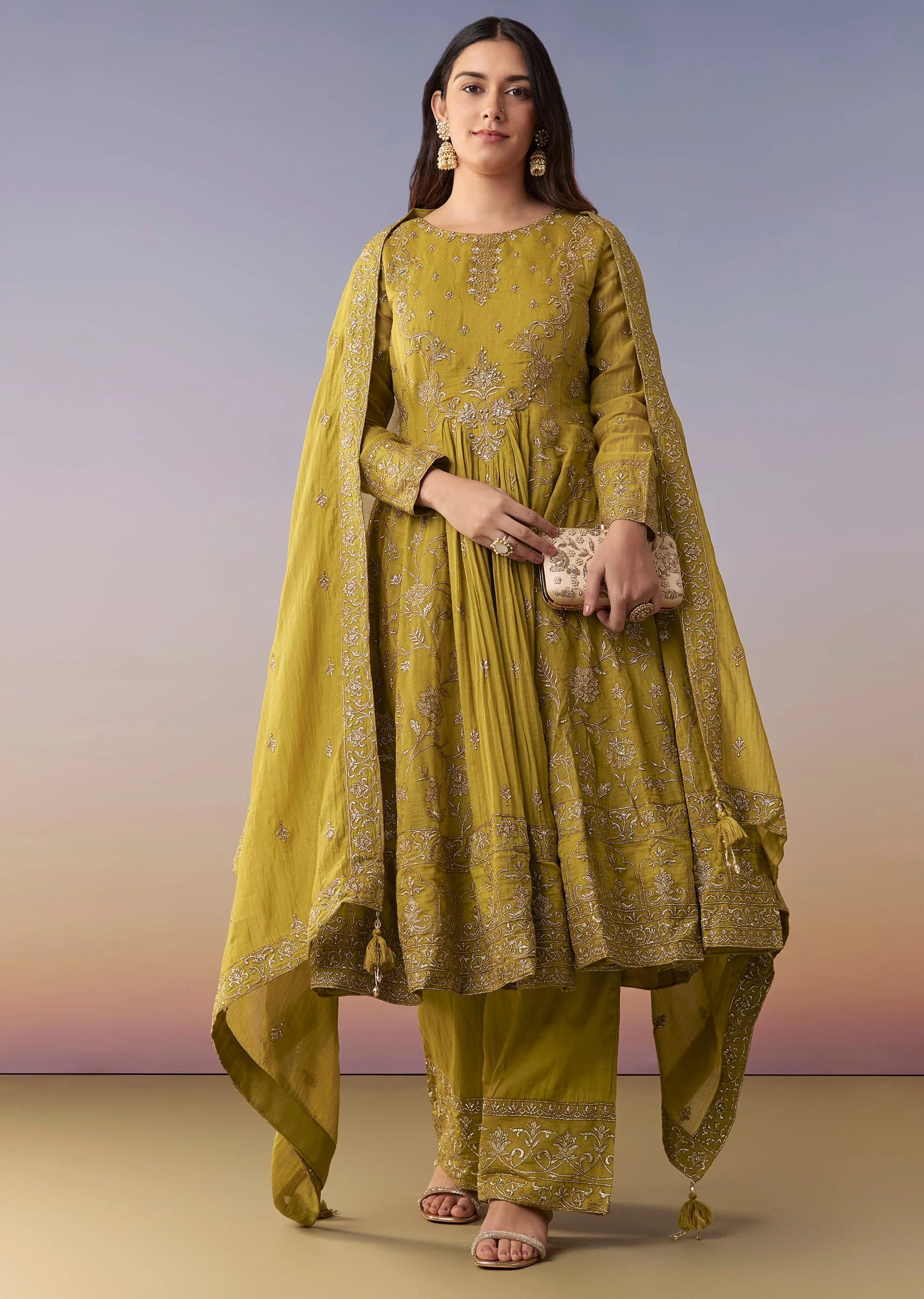 18688-mehendi-green-metallic-embroidered-anarkali-suit-set-with-pant-and-dupatta-1.webp Mehendi Green Metallic Embroidered Anarkali Suit Set With Pant And Dupatta
