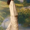1869-gold-banarasi-silk-jacket-and-draped-skirt-set-2.webp Gold Banarasi Silk Jacket and Draped Skirt Set